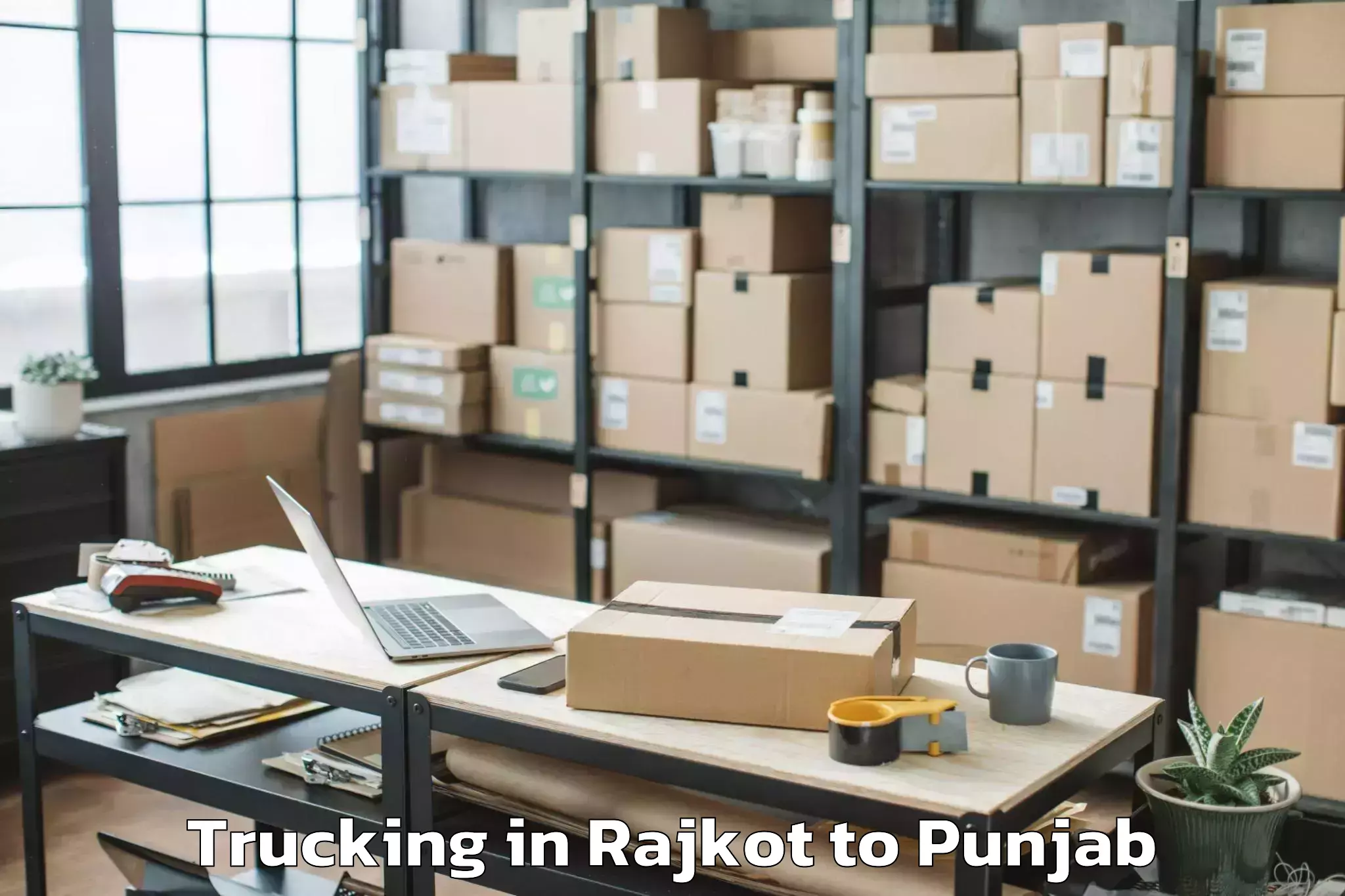 Easy Rajkot to Makhu Trucking Booking